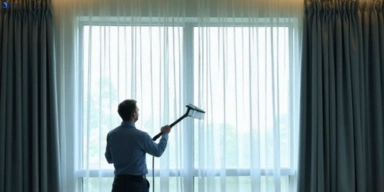 Commercial drapes cleaning service holland-park-west hotels offices